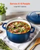 SucceBuy Cocotte en fonte émaillée, Dutch Oven de 5,68 L Voir les images du produit 2