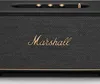 Close-up of a black Marshall speaker with the brand name in gold. Produktbild-Vorschau