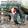Sekey Klappbar Bollerwagen mit Faltbarer Heckklappe, 160L & Produktbild-Vorschau 5