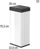 Hailo Abfalleimer Big-Box Swing XL 0860-211 52l edelstahl Produktbild-Vorschau 5