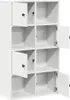 vidaXL Knihovna bílá 60x24x101,5 cm Materiál na bázi dřeva Náhled obrázku produktu 5