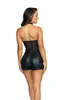 V-9153 šortky čierne S, Verfü hrerische Wetlook-Shorts Náhľad obrázku produktu 3