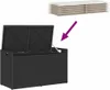 Outdoor-Sitzbank mit Stauraum und Kissen Schwarz 100 cm Produktbild-Vorschau 6