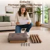 HomeMiYN Banc d'entrée rembourré, tabouret pour enfiler les Voir les images du produit 8