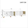Merax TV-Schrank mit 4 Türen und Stauraum, TV Lowboard  Produktbild-Vorschau 6
