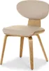 Sedia da pranzo GLENDA - beige / rovere Anteprima dell’immagine prodotto 1