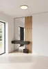 A modern entryway with a console table, mirror, and coat hooks. Produktbild-Vorschau