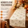 Herbst Tischläufer mit Kürbis Motiv, 33x183 cm Tischdeko Produktbild-Vorschau 4