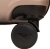 Close-up of a suitcase wheel and part of the body. Náhľad obrázku produktu