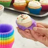 Silikon Muffinformen Muffin Backformen Set 12 Stueck Bunt Produktbild-Vorschau 3