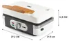 Domo DO9277C, Bílá, 0,73 m, 1100 W, 272 mm, 215 mm, 145 mm Náhled obrázku produktu 5