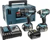 Makita DLX2131JX1, Kabelloser Schlagbohrschrauber, Schwarz, Produktbild-Vorschau 10