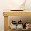 HOMCOM Panca porta scarpe, scaffale a 3 ripiani, panca in Anteprima dell’immagine prodotto 8