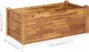 vidaXL Zahradní vyvýšený záhon 110 x 60 x 44 cm masivní Náhled obrázku produktu 6