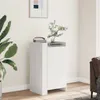 A white sideboard with decorative items on top, placed in a room with a plant and a framed picture on the wall. Anteprima dell’immagine prodotto