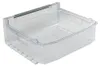 A transparent plastic drawer with a grey handle, likely for a refrigerator or freezer. Anteprima dell’immagine prodotto