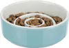 TRIXIE Slow Feeding Keramiknapf  - grau/blau - 0,9 l/ø 17 Produktbild-Vorschau 5