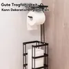 Toilettenpapierhalter, 1-St quadratischer Klopapierhalter, Produktbild-Vorschau 2