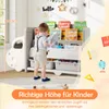 COSTWAY Dětský regál s motivem autíček, dětský regál se 4 Náhled obrázku produktu 5