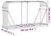 vidaXL Přístřešek na palivové dřevo hnědý 180x45x100 cm Náhled obrázku produktu 8