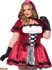 Gothic Rotkäppchen Mini-Kostümkleid für Halloween & Produktbild-Vorschau 4
