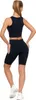 Schwarze Radlerhose Damen Push-Up Leggings Hohe Taille Produktbild-Vorschau 13
