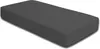 A dark gray fitted sheet is shown on a white background. Produktbild-Vorschau