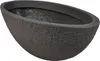 Pflanzschale XXL oval grau Pflanztopf Steinoptik Kunststoff Produktbild-Vorschau 1