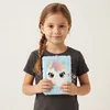 Plüsch-Notizbuch mit Einhorn-Motiv für Mädchen, Tagebuch Produktbild-Vorschau 2