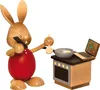 Drechslerei Kuhnert - Dekofigur Ostern Stupsi im Homeoffice Produktbild-Vorschau 1