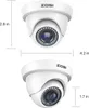 ZOSI 4X Full HD 1080p Weiß Dome Video Überwachungskamera Produktbild-Vorschau 2