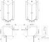 Mexen Mist-H Duo cabina doccia a battente destra 70 x 90 Anteprima dell’immagine prodotto 8
