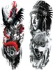 8 listů Full Arm Temporary Tattoos Pánové Vodotěsné rukávy Náhled obrázku produktu 4