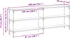 vidaXL Console tafel, ambachtelijk eikenhout, 200 x 29 x 75 Productafbeelding-voorbeeld 7