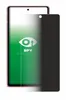 A screen protector is shown on top of a smartphone. Produktbild-Vorschau