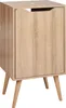 BELIANI Waschbeckenunterschrank Hellbraun MDP 45 x 80 cm Produktbild-Vorschau 1