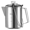 1,2 l Outdoor 9 Tassen Edelstahl Perkolator Kaffeekanne Produktbild-Vorschau 3