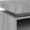 vidaXL Comodini con luci a LED, set da 2 pezzi, grigio Anteprima dell’immagine prodotto 12