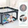 120 x 120 cm Laufstall Baby Faltbar, Laufgitter mit Tür & Produktbild-Vorschau 4