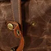 Sac à dos moto / sac moto Canvas # Vintage RG7 25 litres Voir les images du produit 8