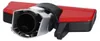 A close-up, studio shot of a red and black vacuum cleaner floor nozzle. Produktbild-Vorschau