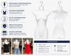 set di 10 busti femminili - busto da donna in plastica da Anteprima dell’immagine prodotto 3