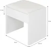 ECD Nemecko Kozmetická stolička 40x43x29,5 cm, biela, z Náhľad obrázku produktu 4