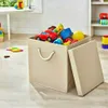 4 Stück Creme Faltbox 30 x 30 x 30 cm Aufbewahrungsbox Produktbild-Vorschau 5