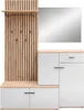 Kompaktgarderobe COMO in weiß / Artisan Eiche Nb., (BxHxT) Produktbild-Vorschau 5