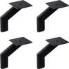 Four black furniture legs are arranged in a grid on a white background. Produktbild-Vorschau