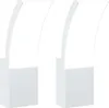 vidaXL Applique murale d'extérieur LED 2 pcs. Blanc Voir les images du produit 1
