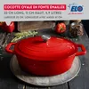 ELO Kirschrot Bräter Gusseisen oval robust Induktion rot Produktbild-Vorschau 10