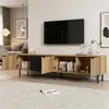 Merax TV Lowboard mit 3 Türen und 2 Schubladen, TV Schrank Produktbild-Vorschau 2