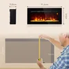 HOMCOM Elektrokamin mit LED Flammeneffekt,1800 W Wandkamin Produktbild-Vorschau 3